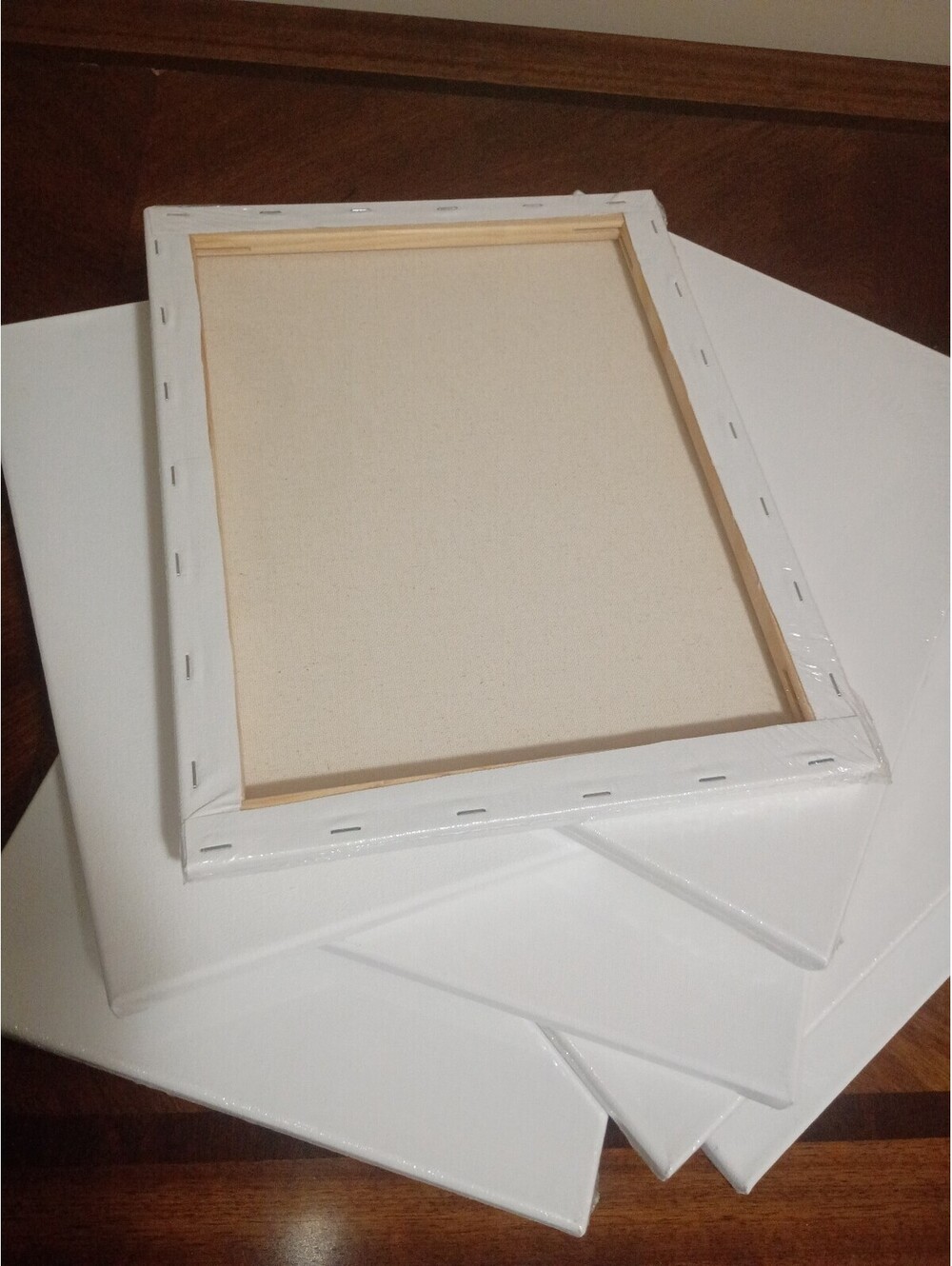 Set of 7 New 11x14 Stretched Artist Canvases for Painting